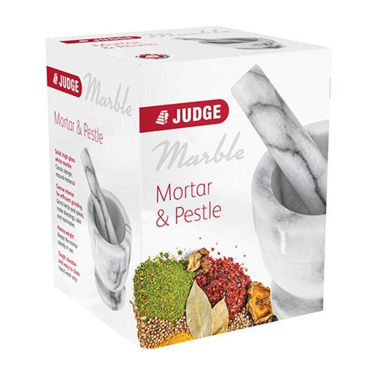 Judge 13cm White Marble Pestle & Mortar