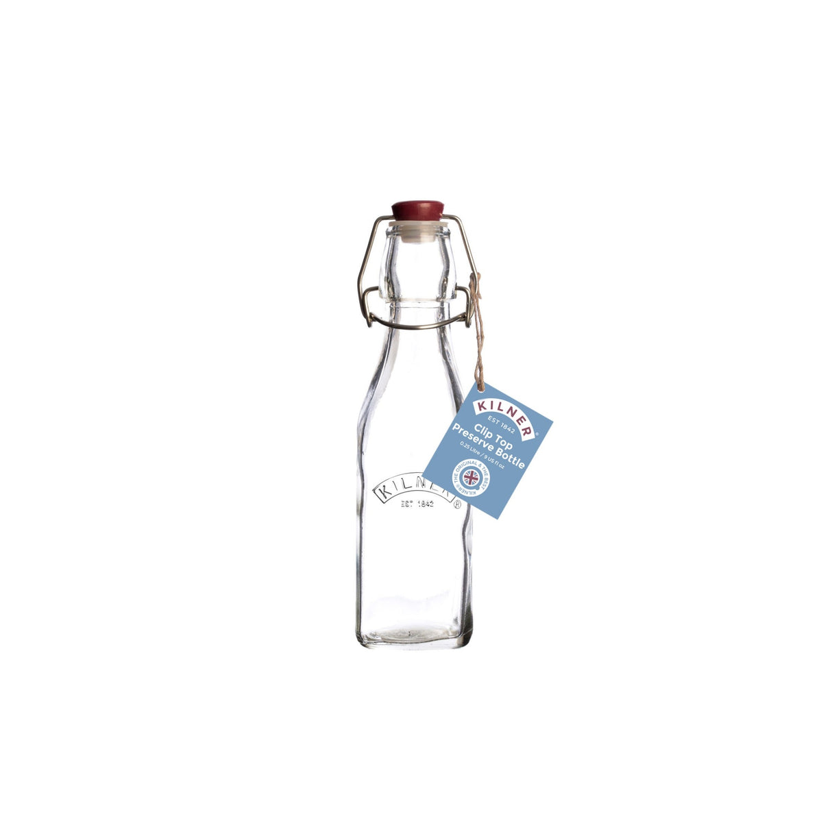 Kilner Clip Top Square Bottle 0.25 Litre - RAYWARE - Beattys of Loughrea