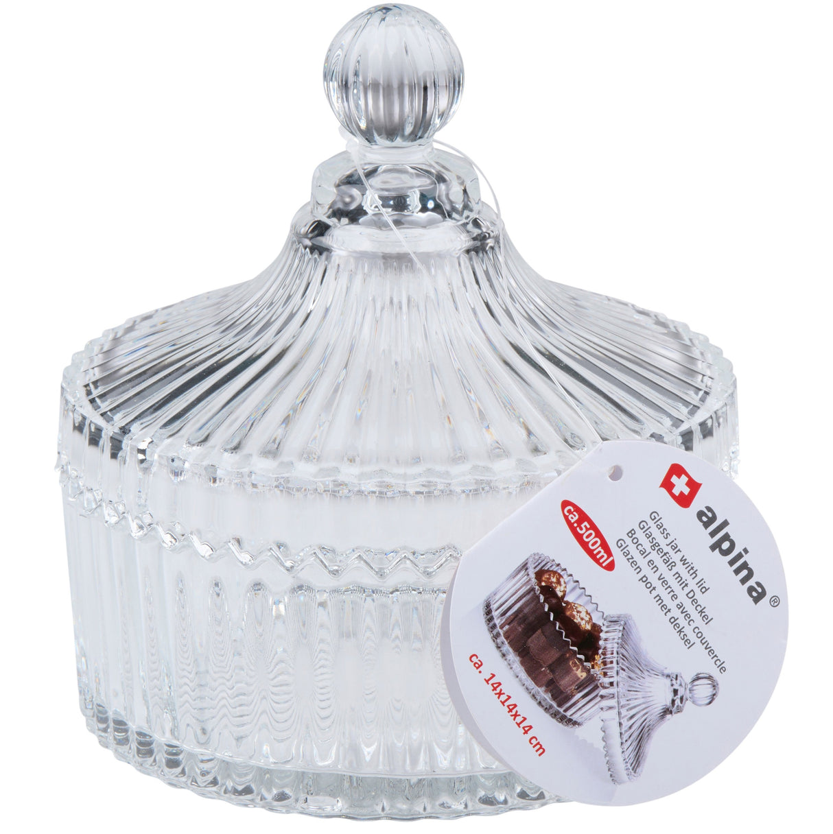 ALPINA Glass Jar with Lid