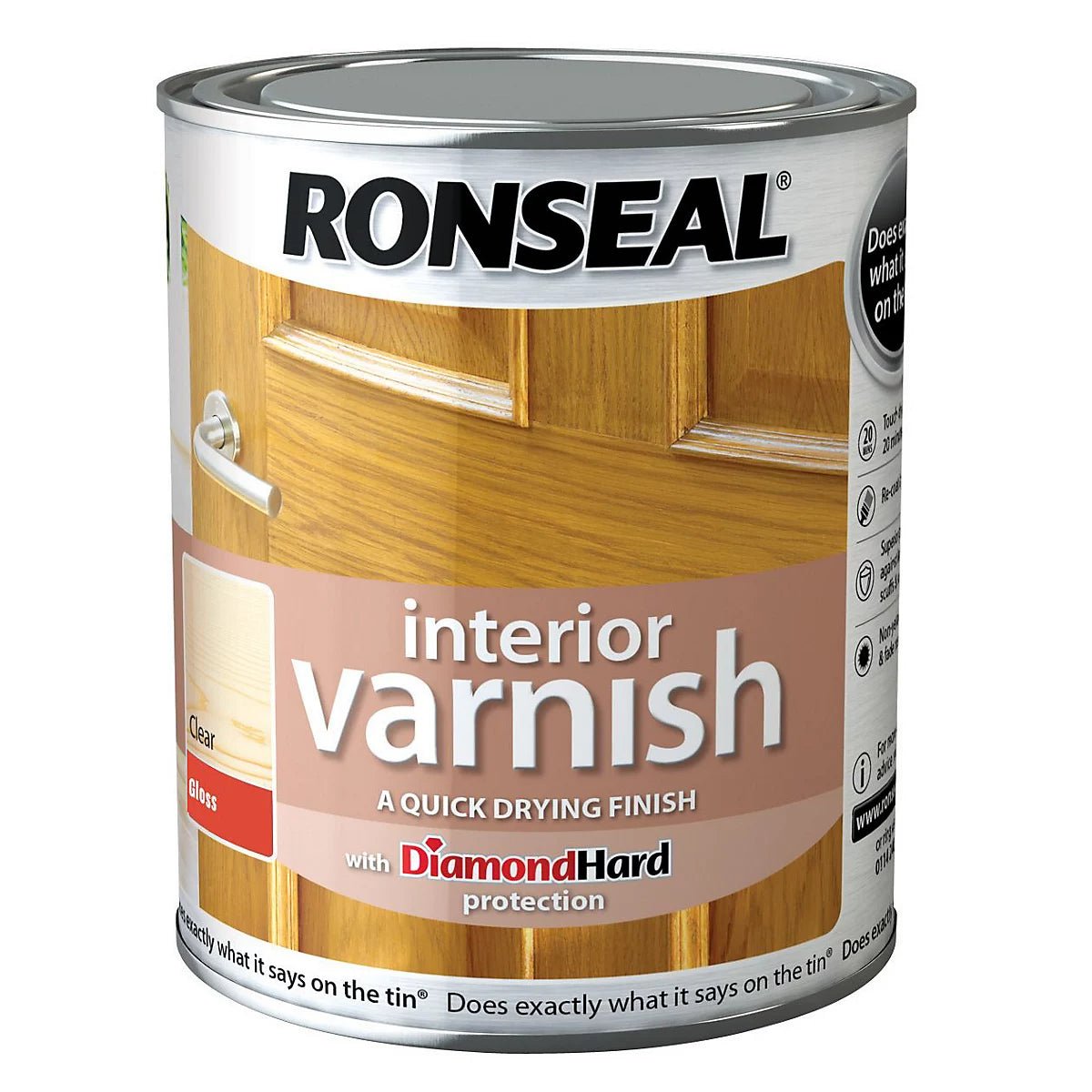 Ronseal Gloss Interior Varnish - Clear 2.5L - VARNISHES / WOODCARE - Beattys of Loughrea