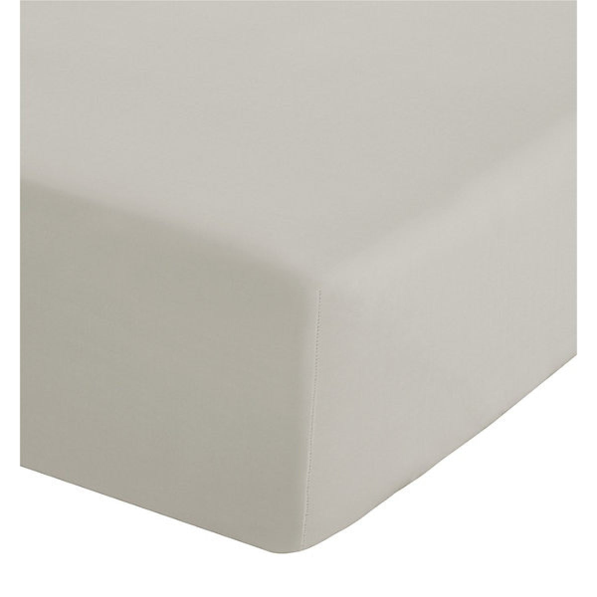Catherine Lansfield Easy Iron Percale Combed Single Fitted Sheet 25cm Depth Cream - SHEETS/VALANCE/MATTRESS COVER - Beattys of Loughrea