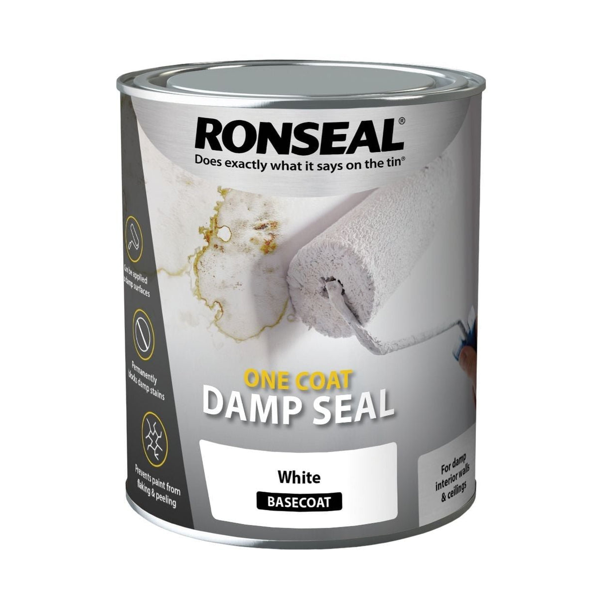 Ronseal One Coat Damp Seal White 750ml - SPECIALITY PAINT/ACCESSORIES - Beattys of Loughrea
