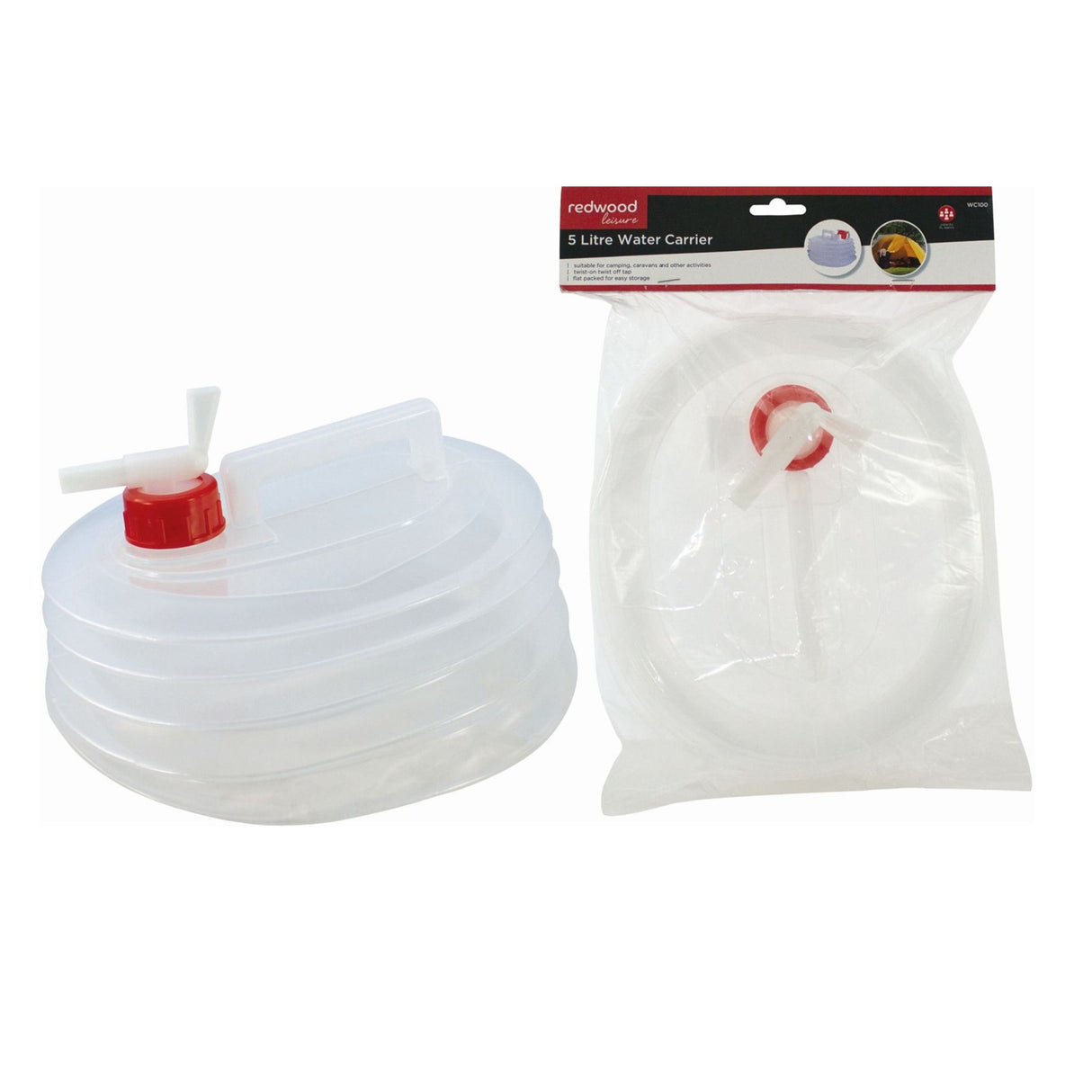 Redwood 5Ltr Collapsible Water Carrier - E1.49 SECTION ASST GOODS - Beattys of Loughrea