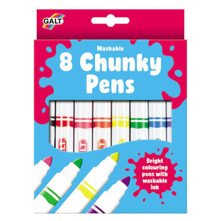 Galt 8 Chunky Pens, Washable