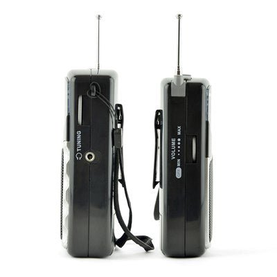 Lloytron Entertainer AM/FM Personal Sports Radio with Earphones - Black - PORTABLE CD/RADIO - Beattys of Loughrea
