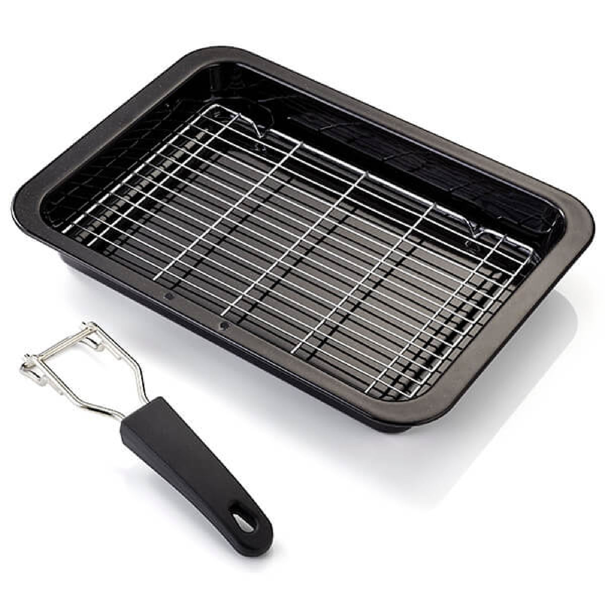 Judge Enamel Grill Tray with Rack & Handle 39 x 25 x 5cm