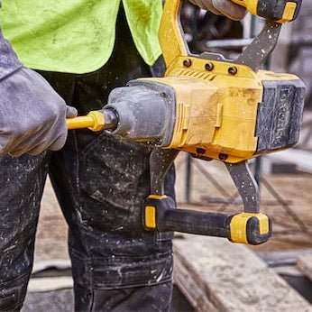 DeWalt FLEXVOLT 54V Brushless Paddle Mixer DCD240X2, 2 x 9.0Ah Batteries - DRILLS - Beattys of Loughrea