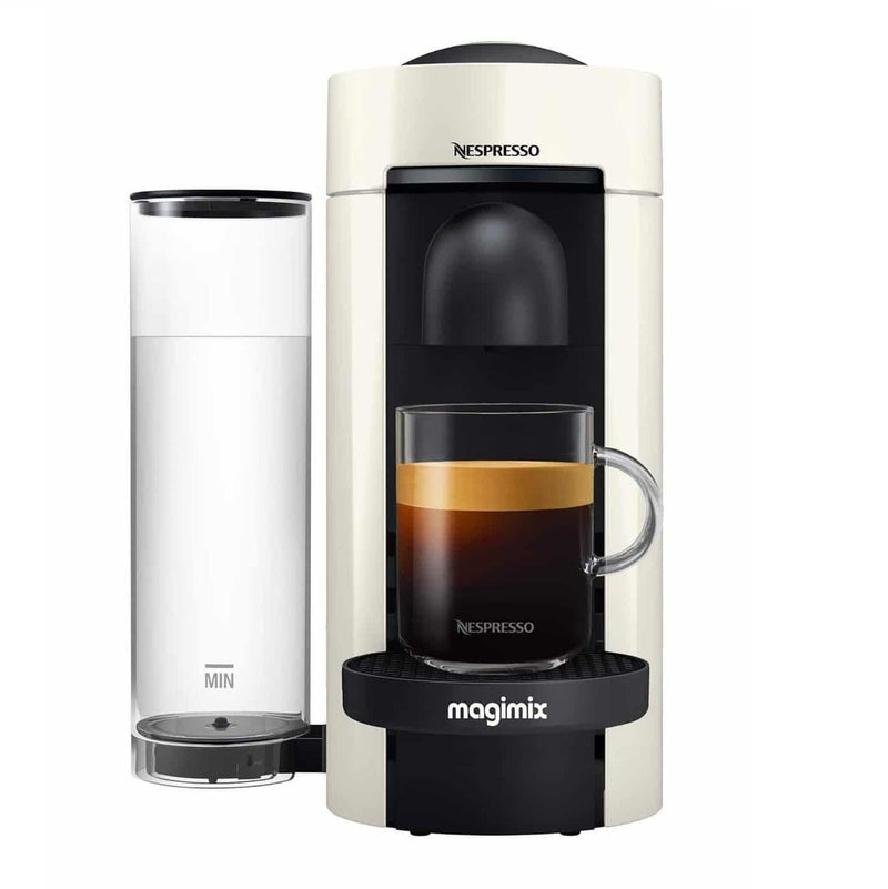 Nespresso Vertuo Plus Pod Coffee Machine by Magimix - White - COFFEE MAKERS / ACCESSORIES - Beattys of Loughrea
