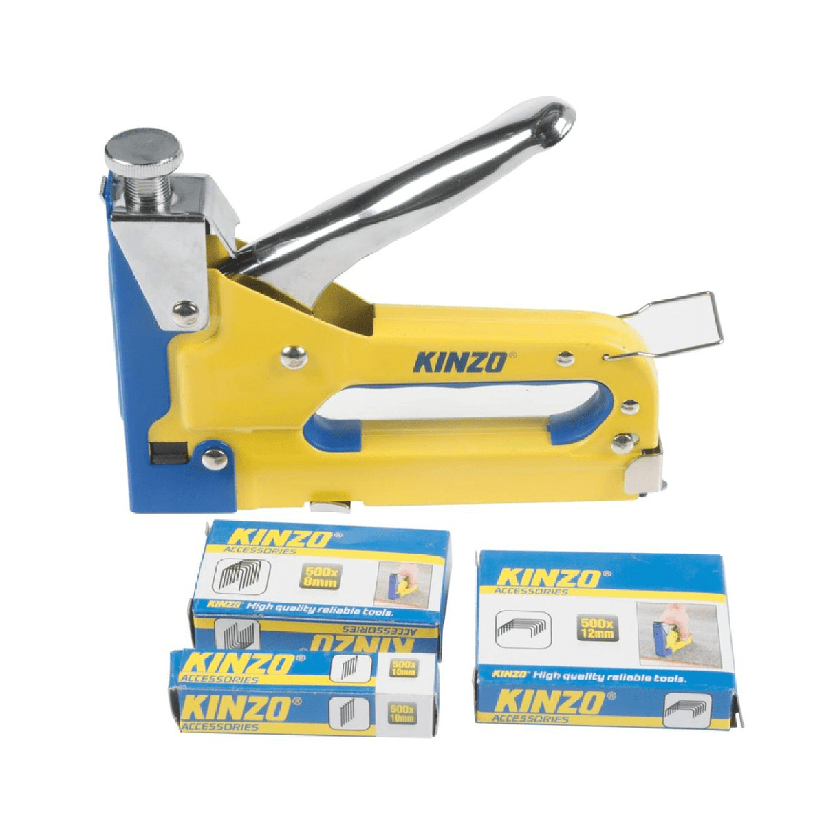 KINZO Stapler With 1500 Staples - RIVETERS/NAIL GUN/STAPLER - Beattys of Loughrea