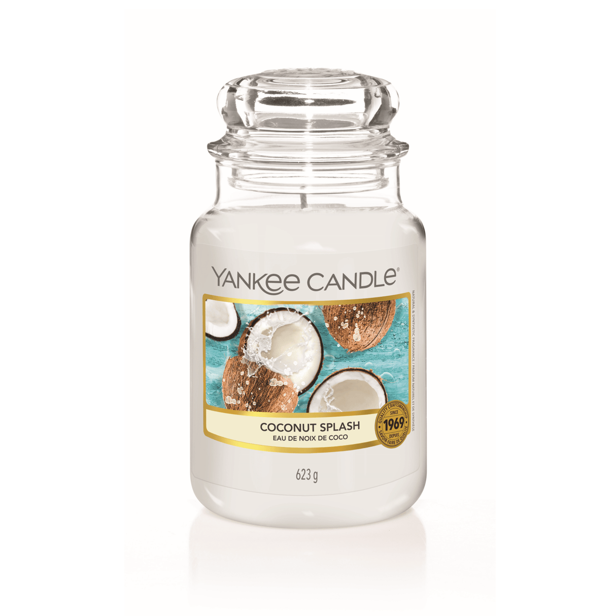 Coconut Splash Large Yankee Candle 623g - CANDLES - Beattys of Loughrea
