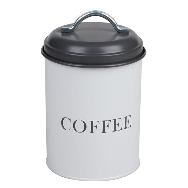 Coffee Caddy – White with Grey Lid