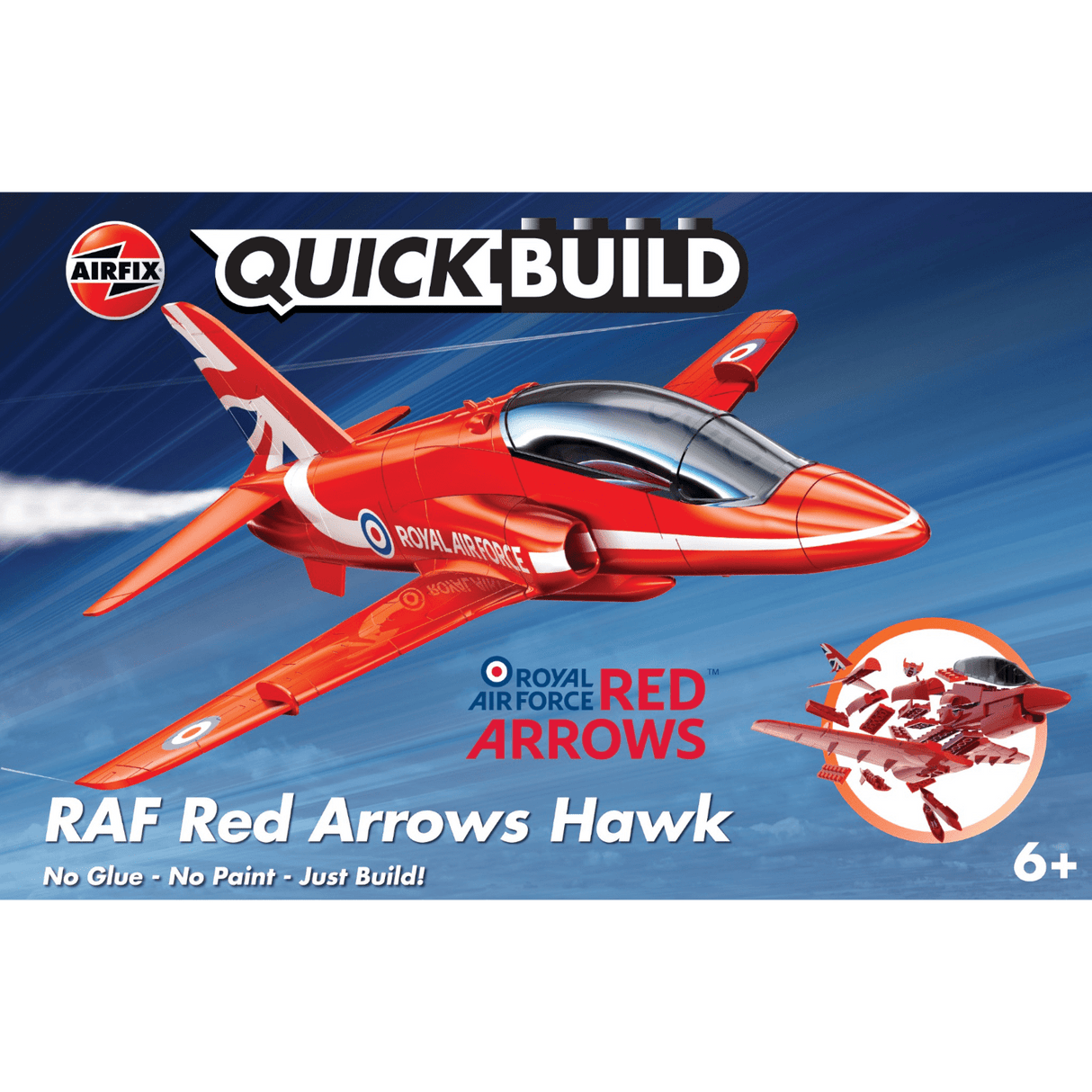 Airfix QUICKBUILD Red Arrows Hawk J6018 - ART & CRAFT/MAGIC/AIRFIX - Beattys of Loughrea