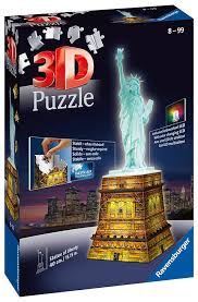 Statue Of Liberty Night Edition 3D Puzzle 216Pc Puzzle - Beattys of Loughrea | www.beattys.ie
