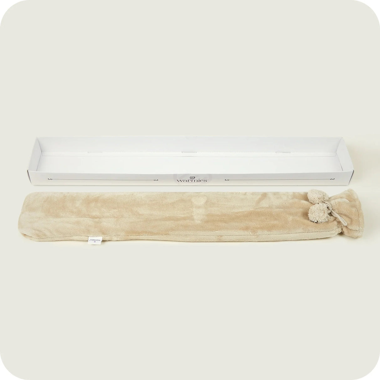 Warmies Long Hot Water Bottle Taupe Fleece - H/H - HOT WATER BOTTLE - Beattys of Loughrea