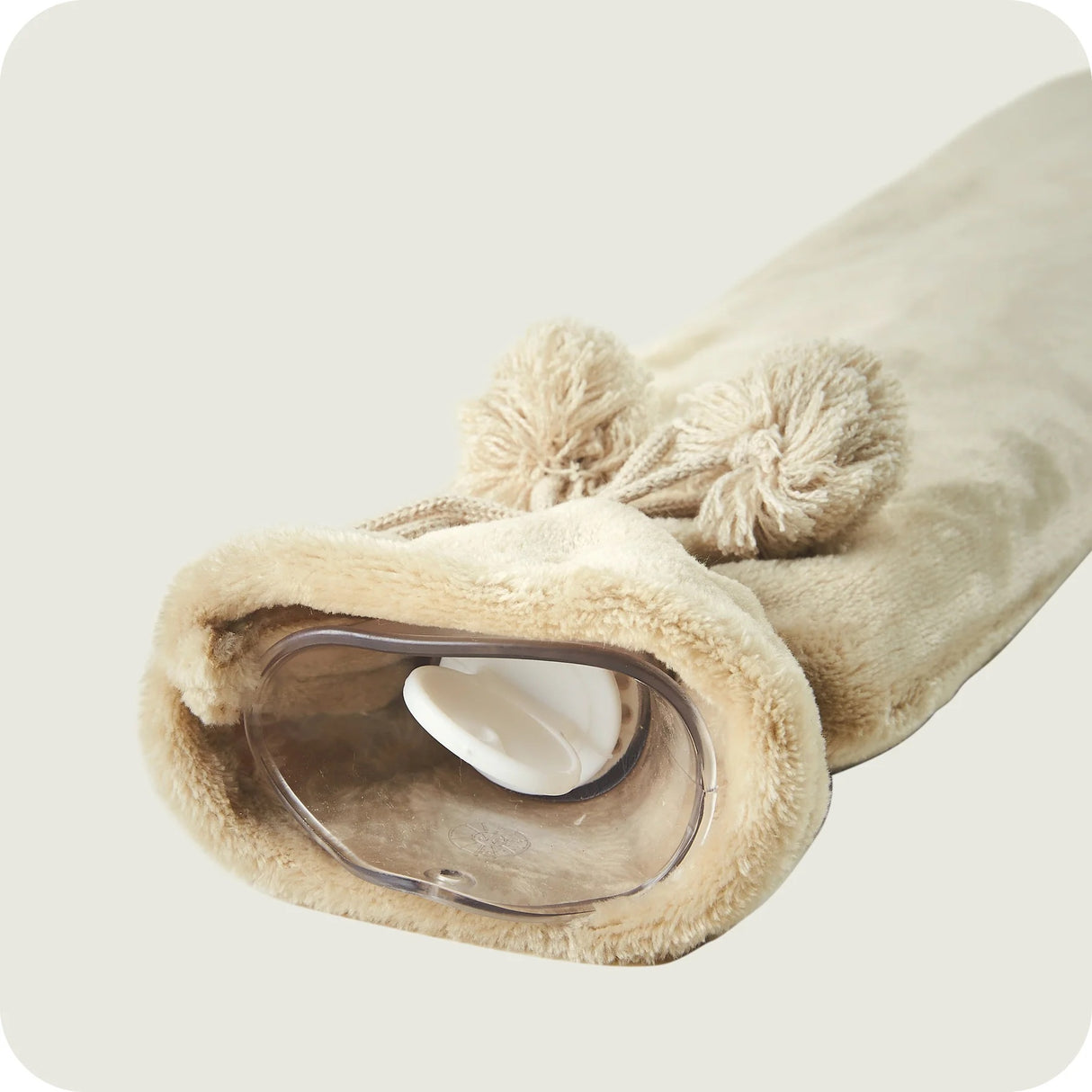 Warmies Long Hot Water Bottle Taupe Fleece - H/H - HOT WATER BOTTLE - Beattys of Loughrea