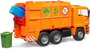 Bruder Man Tga Orange Refuse Truck - Beattys of Loughrea | www.beattys.ie