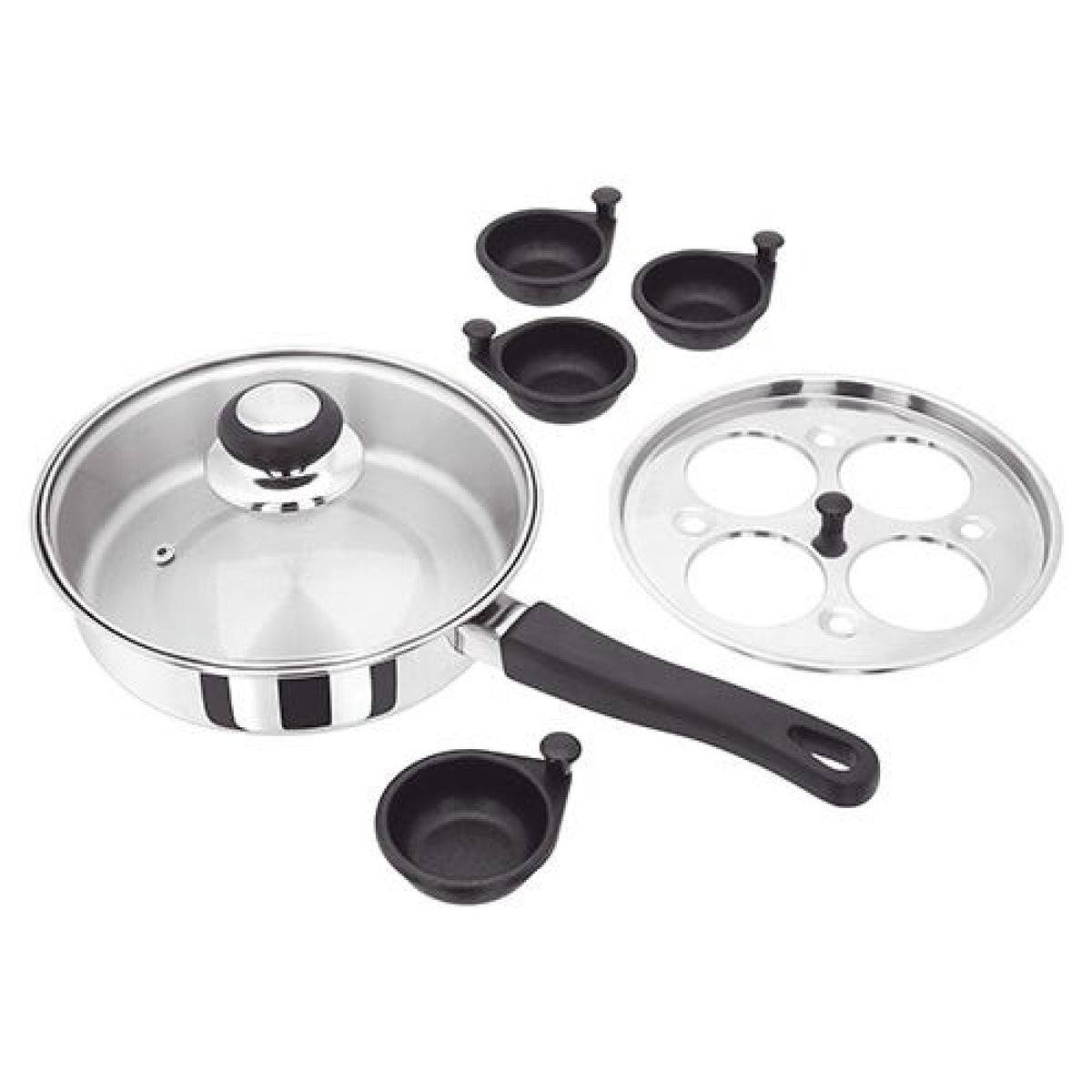 Judge Stainless Steel 20cm 4 Cup Egg Poacher