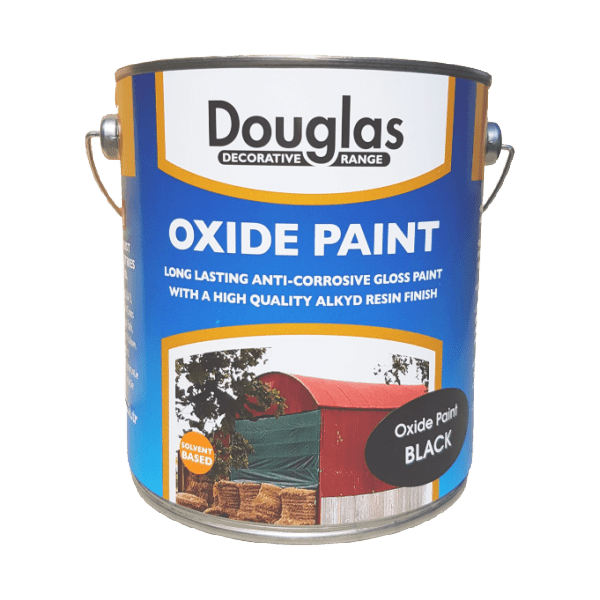 Douglas Oxide Paint Black 2.5L - METAL PAINTS - Beattys of Loughrea