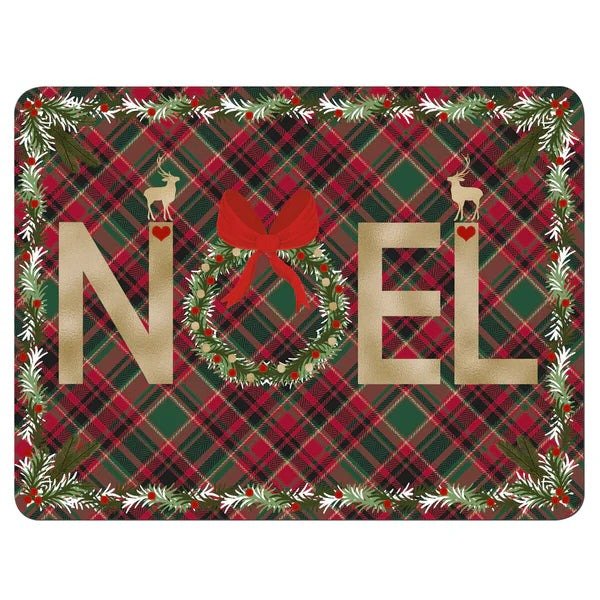 Denby Christmas Tartan Noel Placemats Set of 6 - TABLEMATS/COASTERS - Beattys of Loughrea