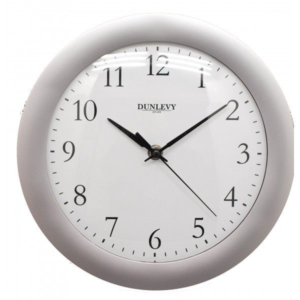 10" Plastic Wall Clock Silver - CLOCKS - Beattys of Loughrea