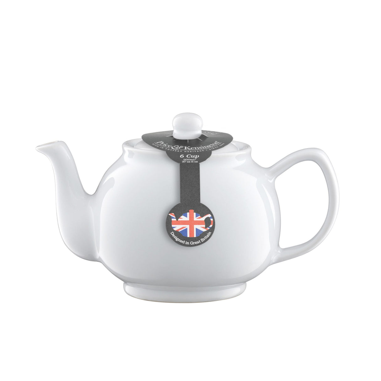 Price & Kensington White 6cup Teapot - TEA/COFFEE MAKER/BODUM/MILLS - Beattys of Loughrea