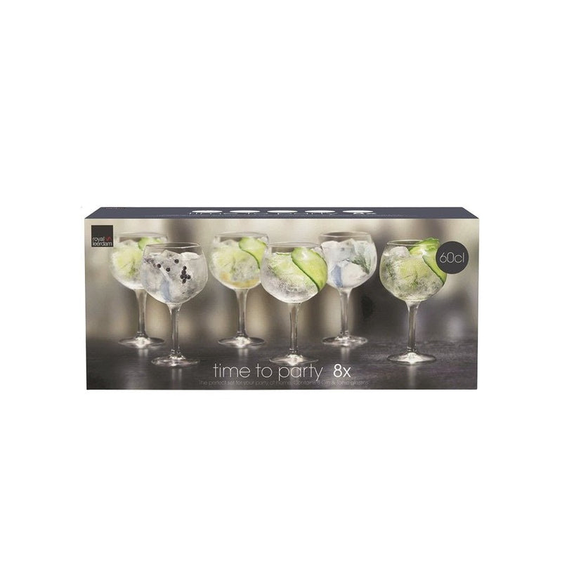 Royal Leerdam Time2Party Gin Glasses 65cl - 8 pieces - DRINKING GLASSES - Beattys of Loughrea