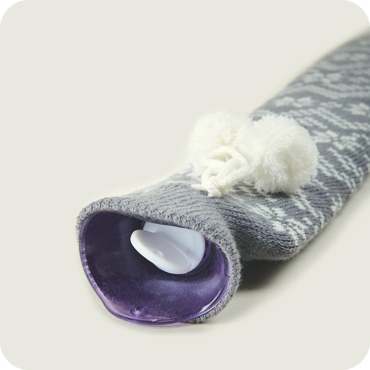 Warmies Long Hot Water Bottle Grey Nordic