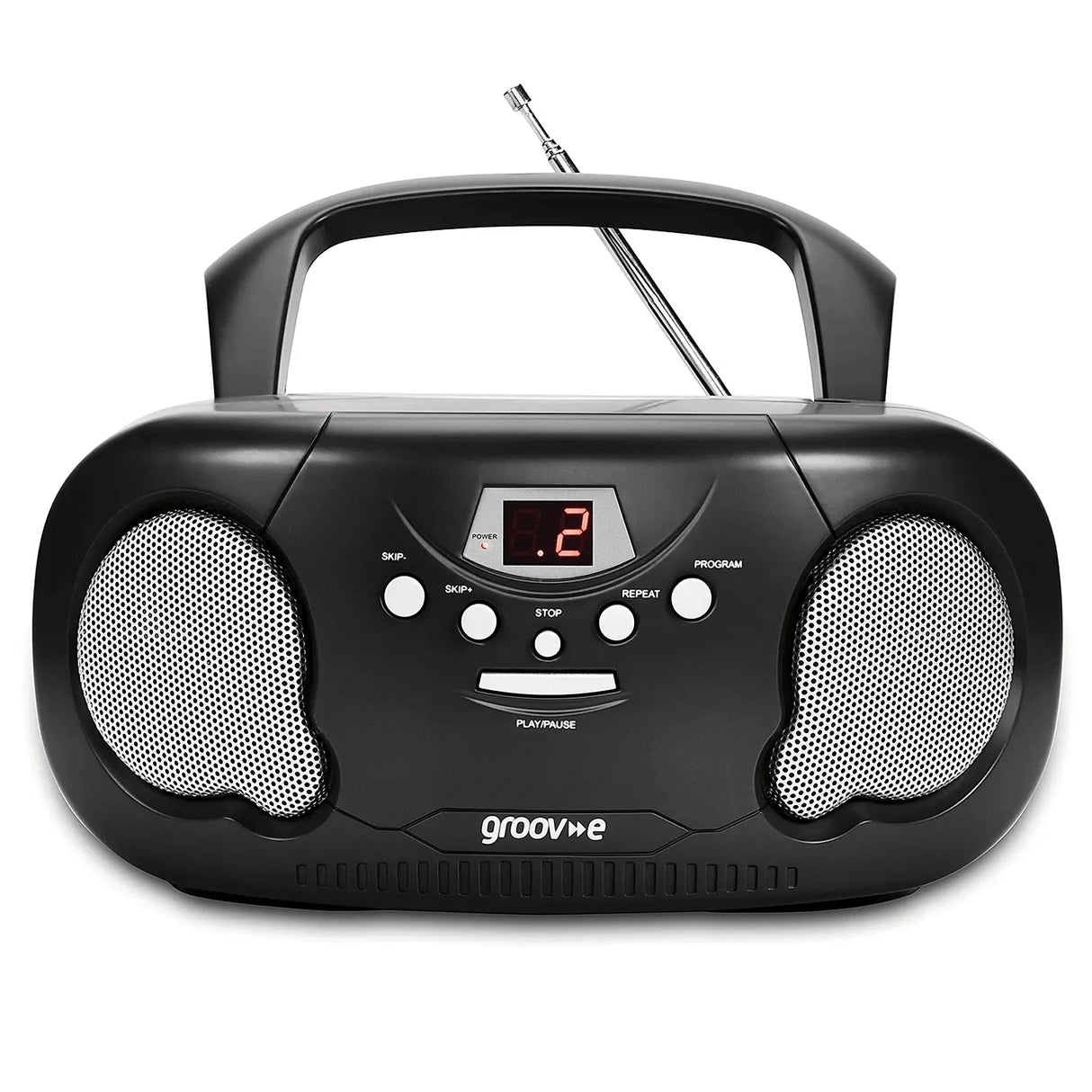 Groov-e GVPS733BK Boombox CD Player with AM/FM Radio - PORTABLE CD/RADIO - Beattys of Loughrea