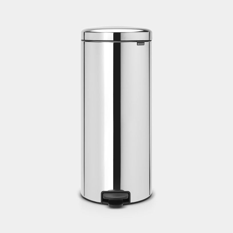 Brabantia 30L NewIcon Pedal Bin - Stainless Steel - CLEANING - DUSTBIN/WASTE BIN - Beattys of Loughrea