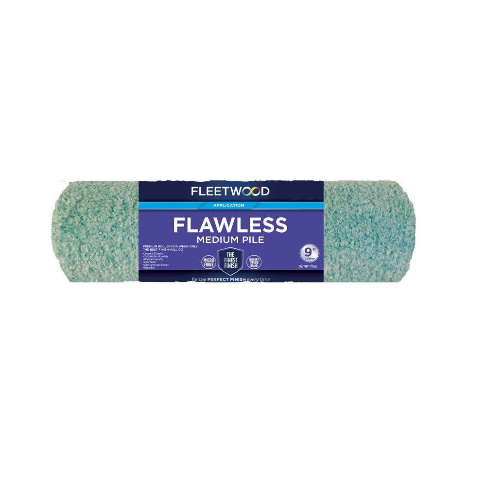 Fleetwood 9" Flawless Microfibre Medium Roller Sleeve - ROLLERS/SLEEVES - Beattys of Loughrea