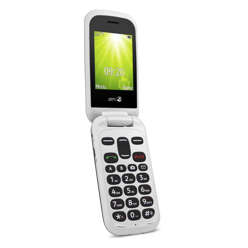 Doro 2404 Flip Mobile Phone - Black / White | 7354