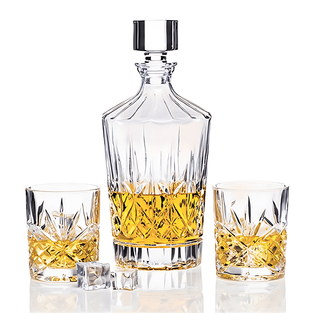 Newgrange Living Whiskey Decanter and Glasses Set - GLASS GIFTWARE - DEC STONES - Beattys of Loughrea
