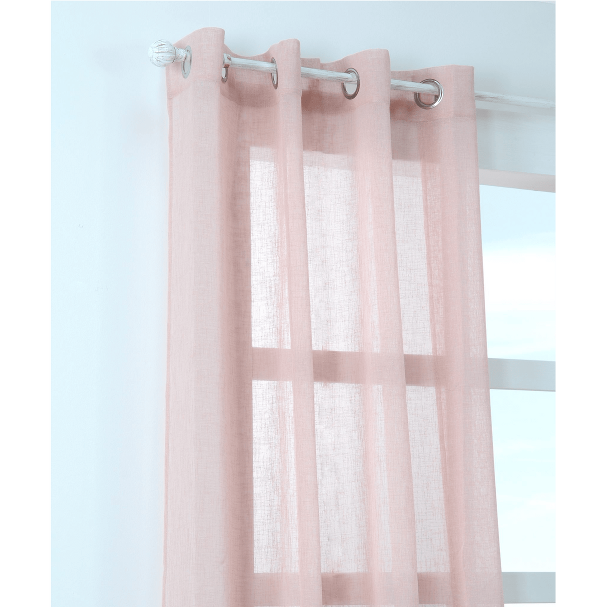 Sheer Curtain Paloma Pink 140 x 260cm - CURTAINS - READY MADE - Beattys of Loughrea