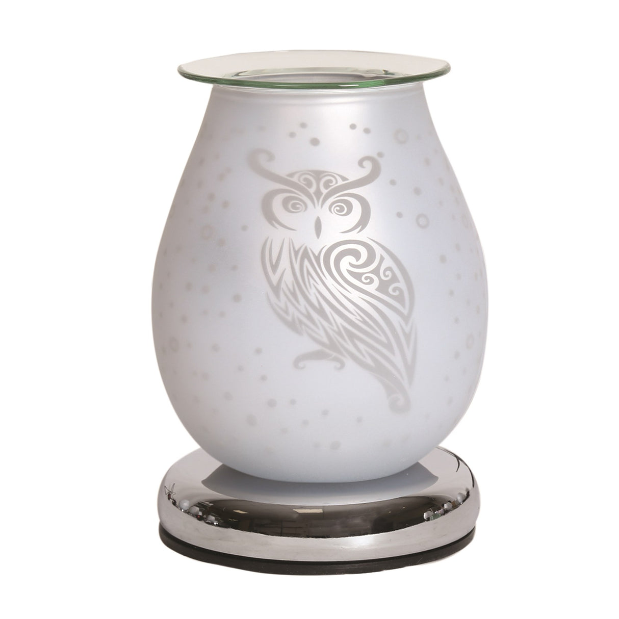 Electric Wax Melter Touch - White Satin Owl - POT POURRI/AROMATHERAPY/OILS/DIFFUSER - Beattys of Loughrea