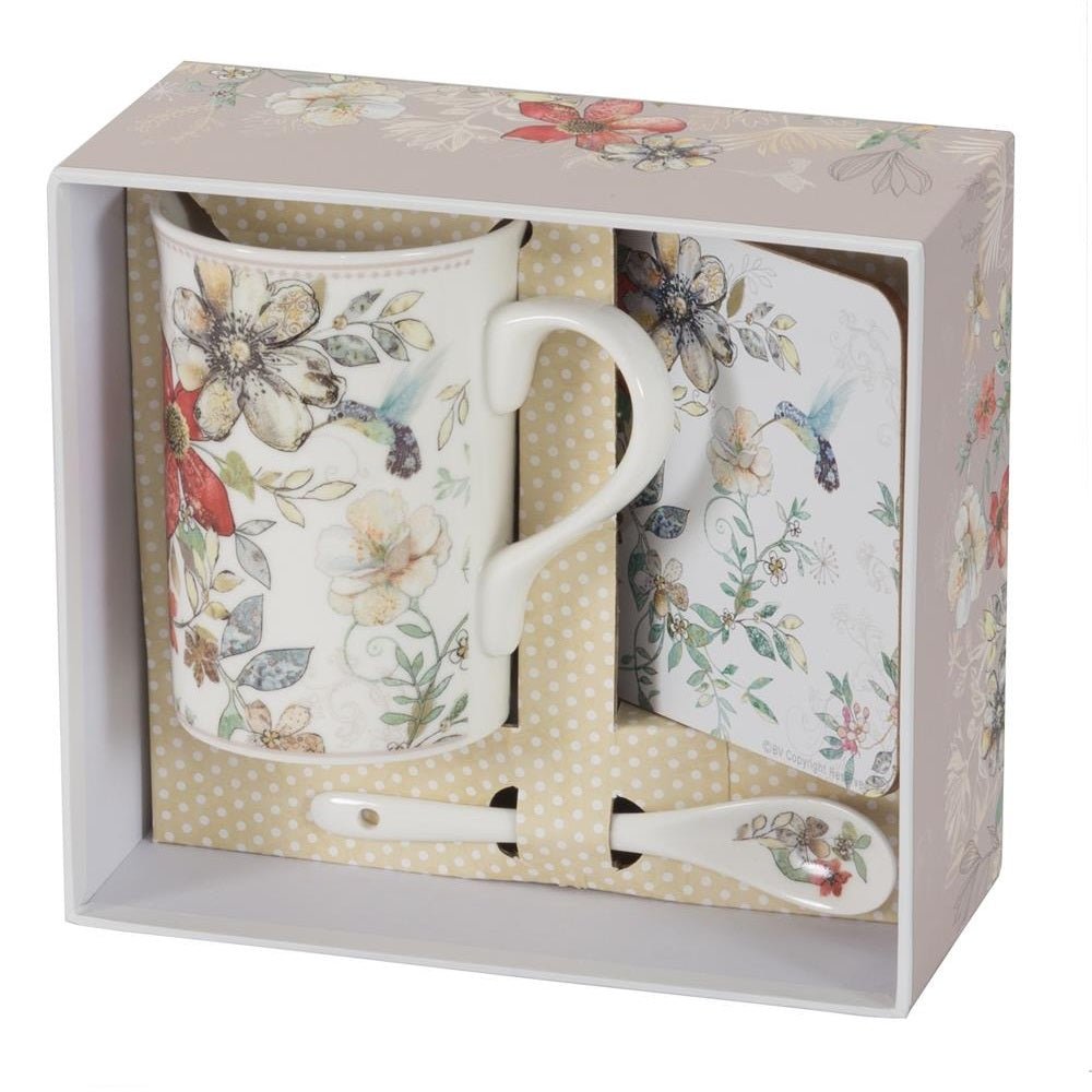 Flora & Hummingbird Mug Gift Set - MUG SETS - Beattys of Loughrea