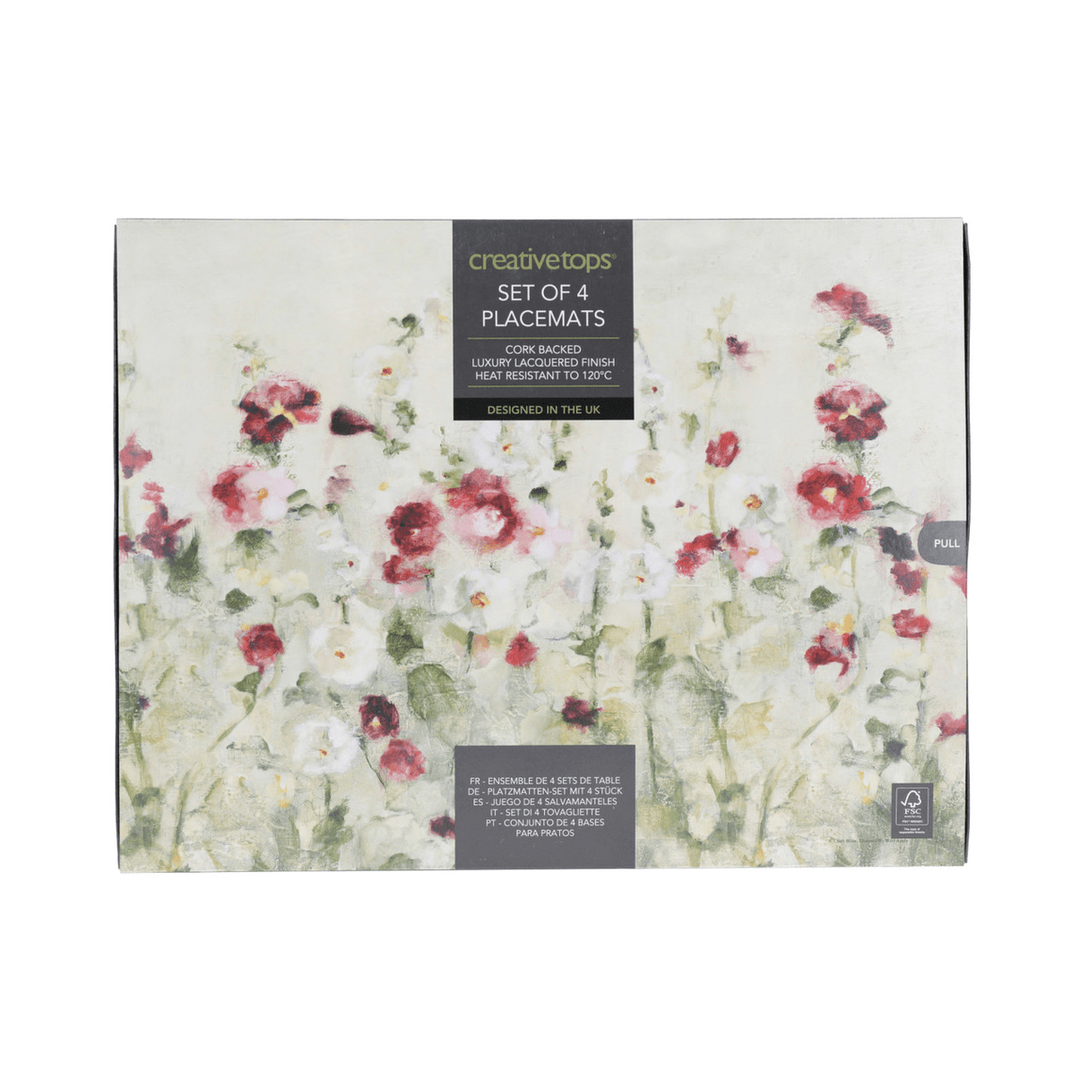 Creative Tops Wild Field Poppies Pack Of 4 Premium Placemats - TABLEMATS/COASTERS - Beattys of Loughrea