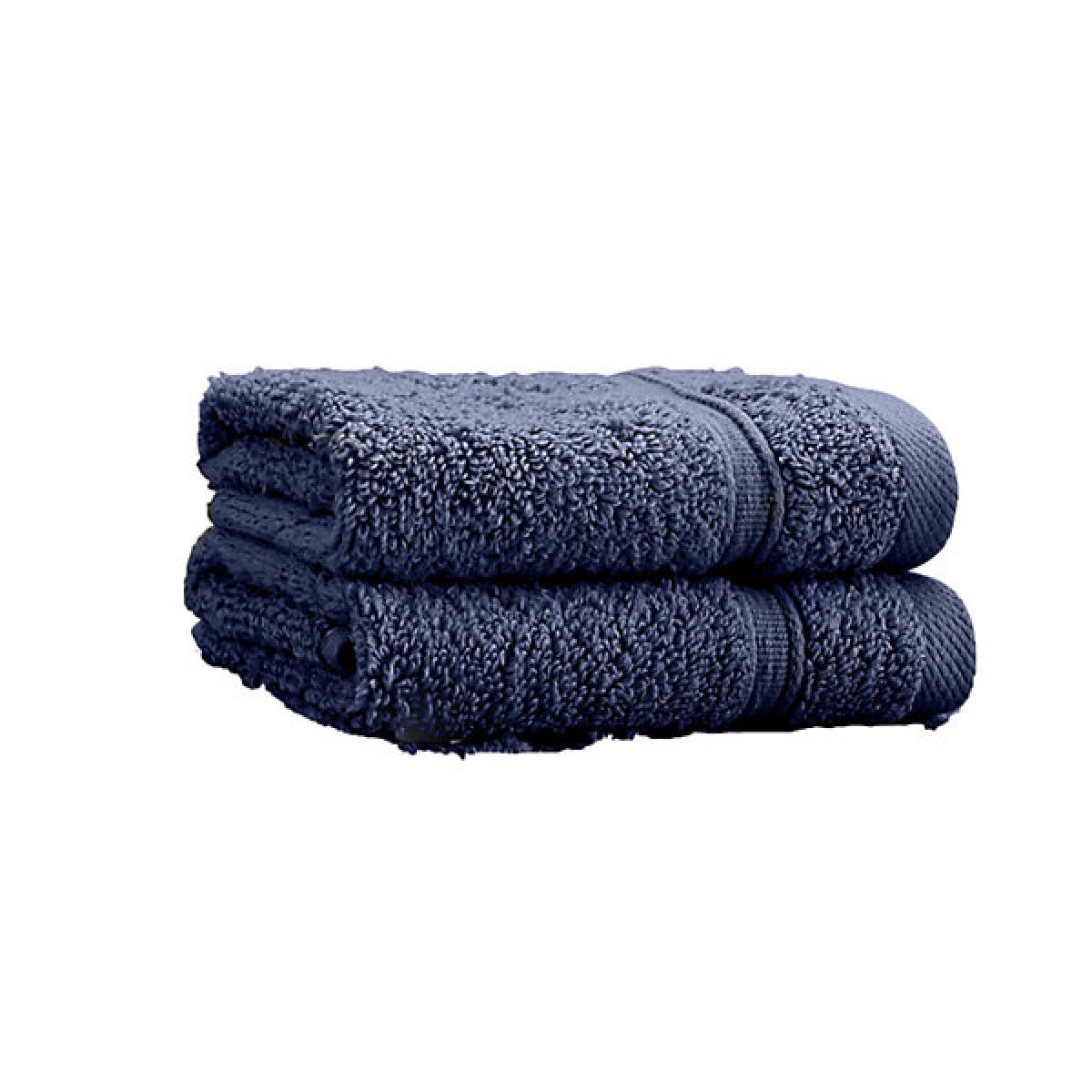 Catherine Lansfield Zero Twist Cotton Face Cloth Pair Navy Blue - TOWELS FACECLOTHS - Beattys of Loughrea