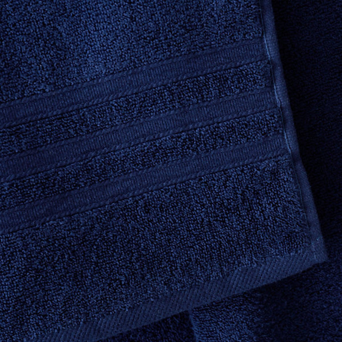 Catherine Lansfield Zero Twist Cotton Hand Towel Navy Blue