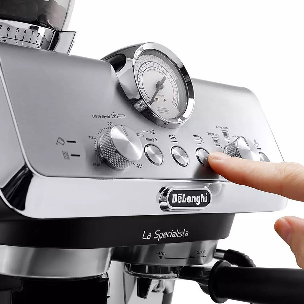 Delonghi La Specialista Arte Manual Bean to Cup Coffee Machine - Black | EC9155.MB - COFFEE MAKERS / ACCESSORIES - Beattys of Loughrea