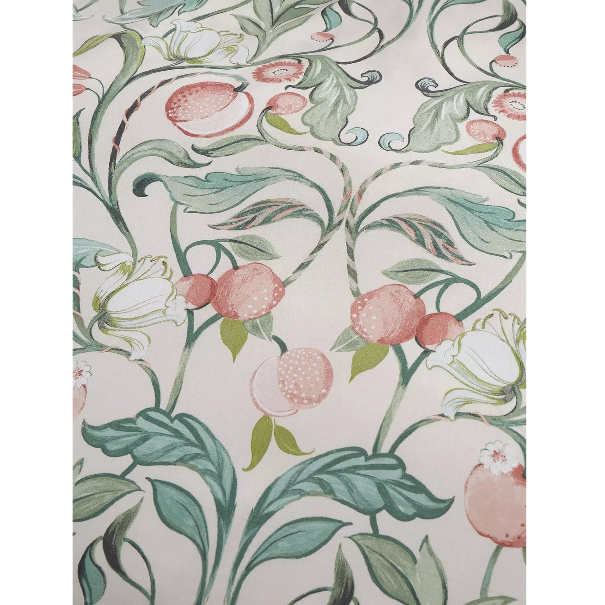 Catherine Lansfield Clarence Floral Green Duvet Set - Single - DUVET COVERS - Beattys of Loughrea