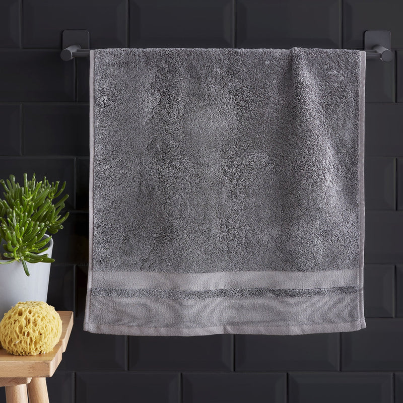 Content By Terence Conran Zero Twist Grey Cotton Modal Bath Sheet - TOWELS FACECLOTHS - Beattys of Loughrea