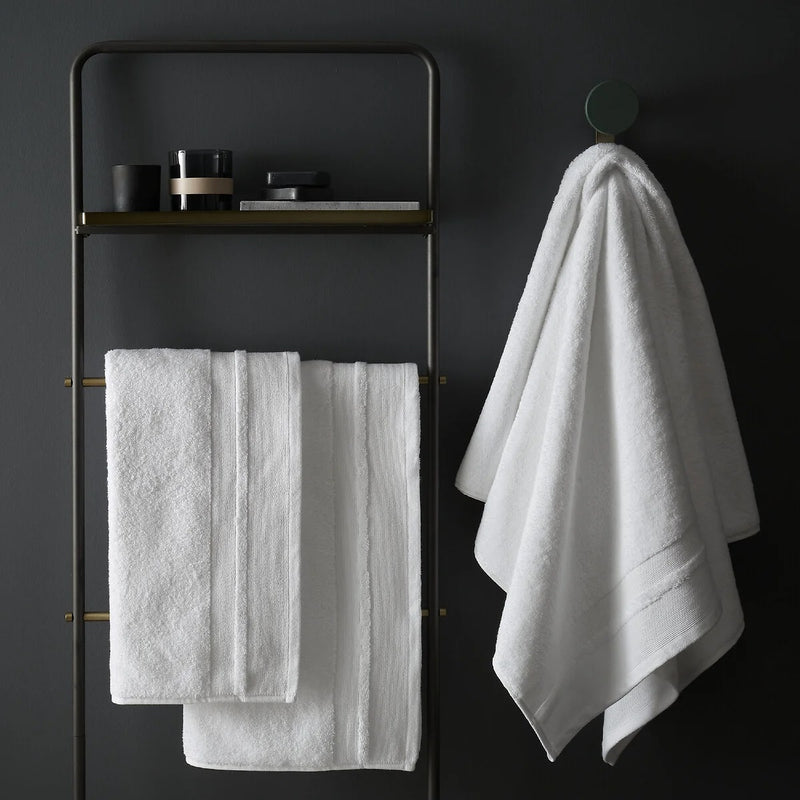 Content By Terence Conran Zero Twist White Cotton Modal Hand Towel - TOWELS FACECLOTHS - Beattys of Loughrea