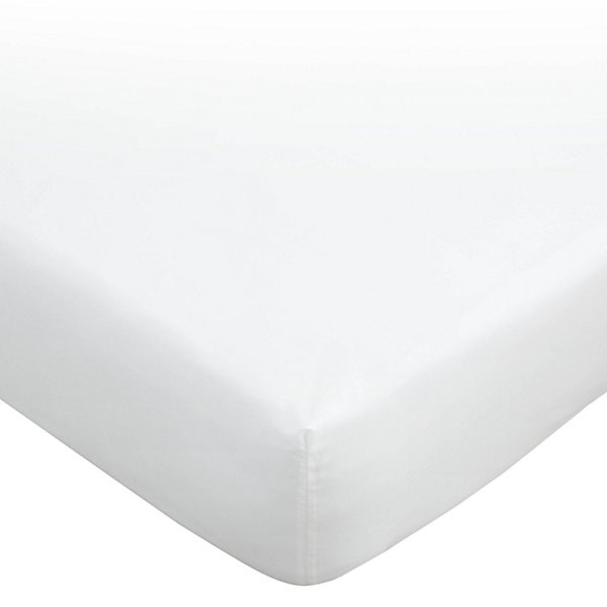 Catherine Lansfield Bianca Fine Linens 180 Thread Count Egyptian Cotton Super King Fitted Sheet 34cm Depth White