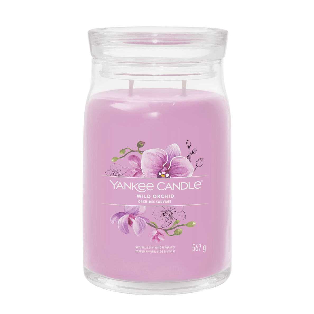 Wild Orchid Signature Large Jar Yankee Candle 567g - CANDLES - Beattys of Loughrea
