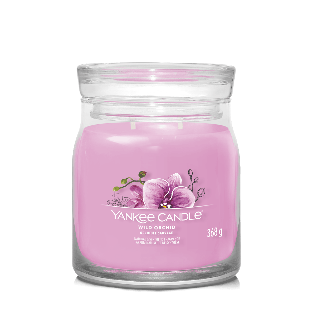 Wild Orchid Signature Medium Jar Yankee Candle 368g - CANDLES - Beattys of Loughrea