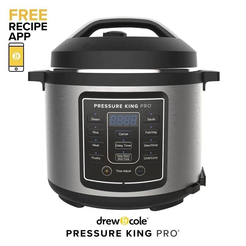 Pressure King Pro 4.8L 14-In-1 Pressure Cooker - FOOD STEAMER RICE COOKER SLOW COOKER - Beattys of Loughrea