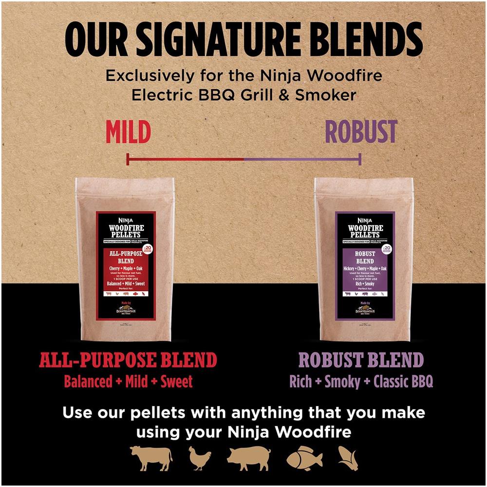 Ninja Woodfire Pellets All-Purpose Blend 2Lb - BBQ FUEL BBQ TOOLS, ACCESSORIES , TENT PEGS - Beattys of Loughrea
