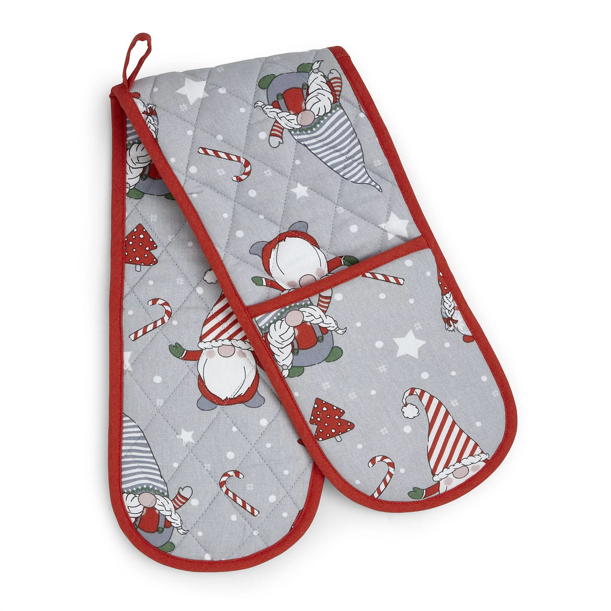 Catherine Lansfield Christmas Gnomes 18x88 cm Oven Glove - APRON/GLOVE/TEXTILE - Beattys of Loughrea