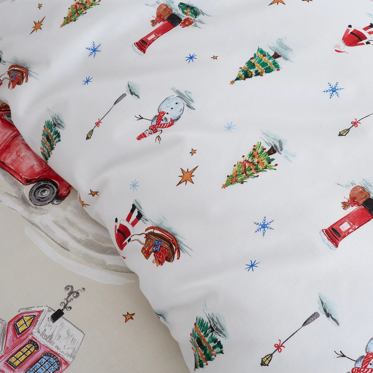 Catherine Lansfield Christmas Town Duvet Set - Kingsize - DUVET COVERS - Beattys of Loughrea