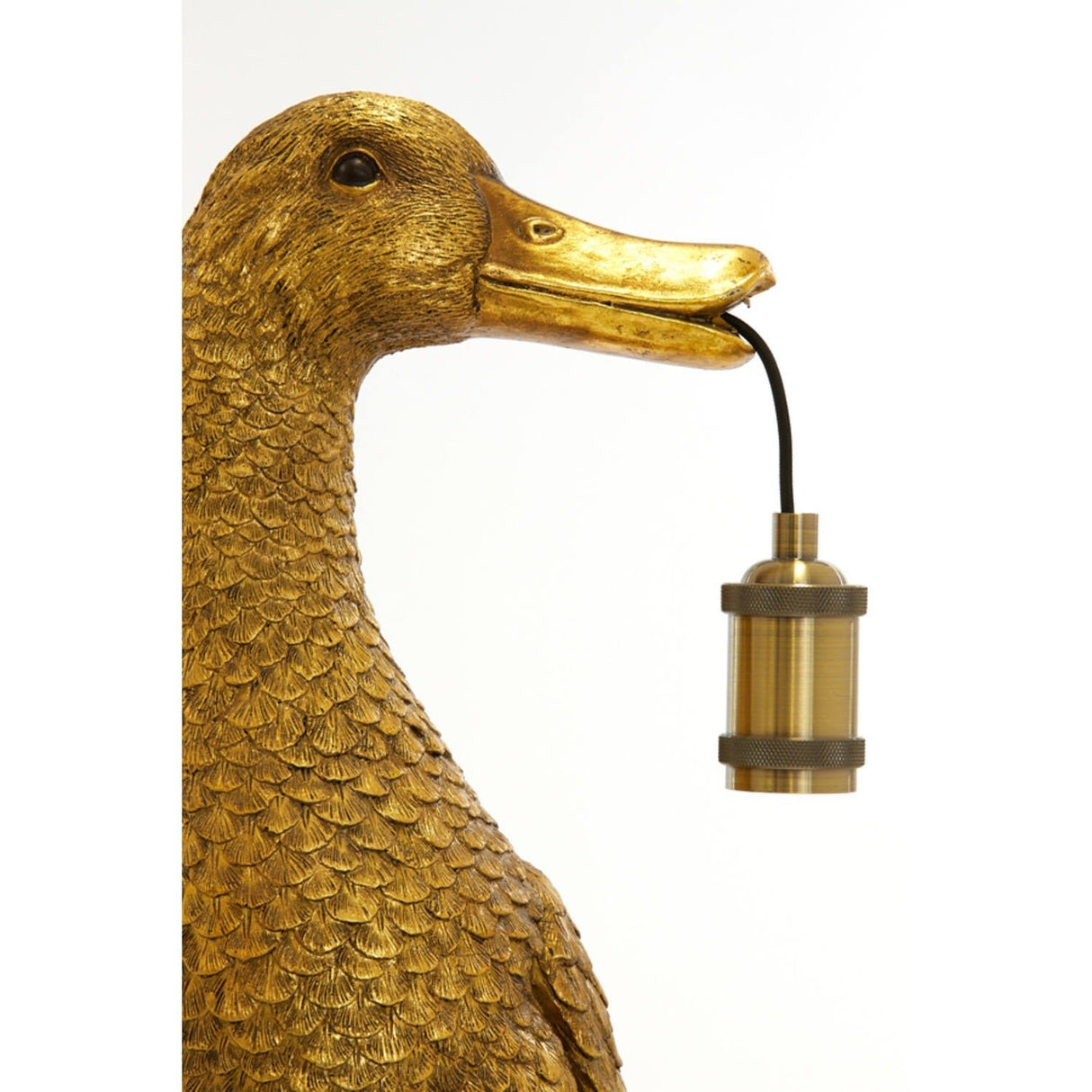 Table Lamp 23.5 x 23 x 48.5cm DUCK Antique Bronze - TABLE/BEDSIDE LAMPS - Beattys of Loughrea